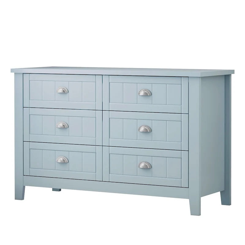 Commode moderne avec cadre en bois massif et poignée coquille rétro
