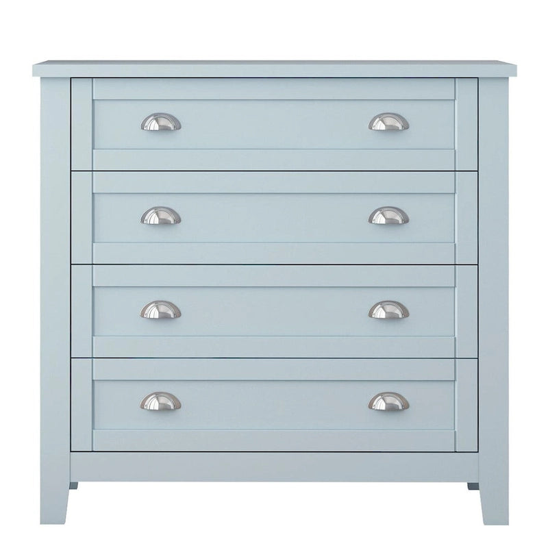 Commode moderne avec cadre en bois massif et poignée coquille rétro