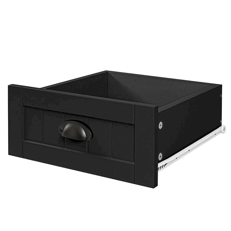 Commode moderne avec cadre en bois massif et poignée coquille rétro