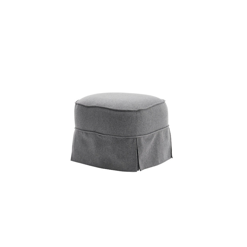 Fauteuil pivotant avec ottoman, Fauteuil d'appoint pivotant pour salon