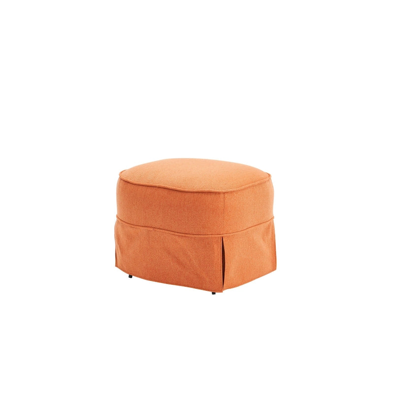 Fauteuil pivotant avec ottoman, Fauteuil d'appoint pivotant pour salon