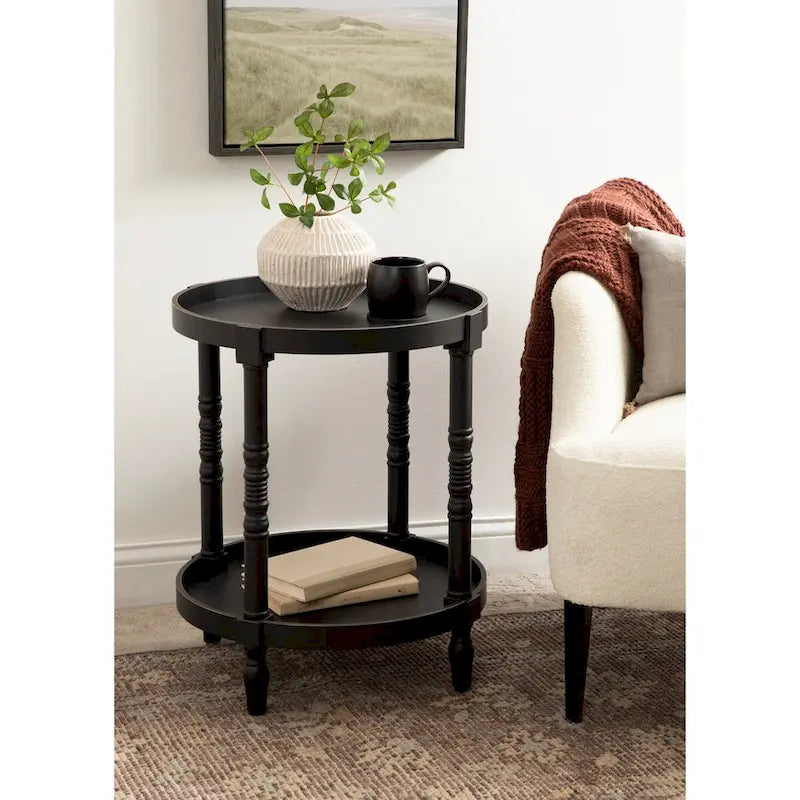 Table d'appoint ronde en bois