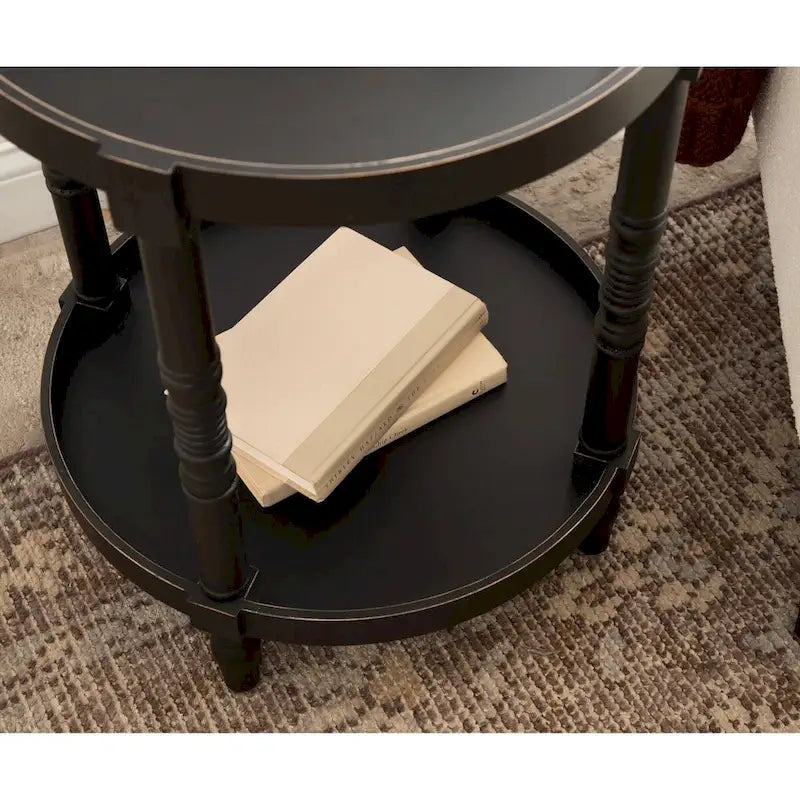 Table d'appoint ronde en bois