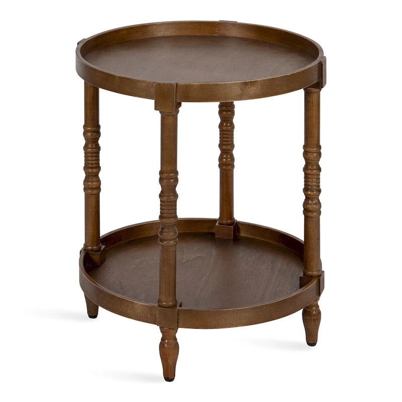 Table d'appoint ronde en bois