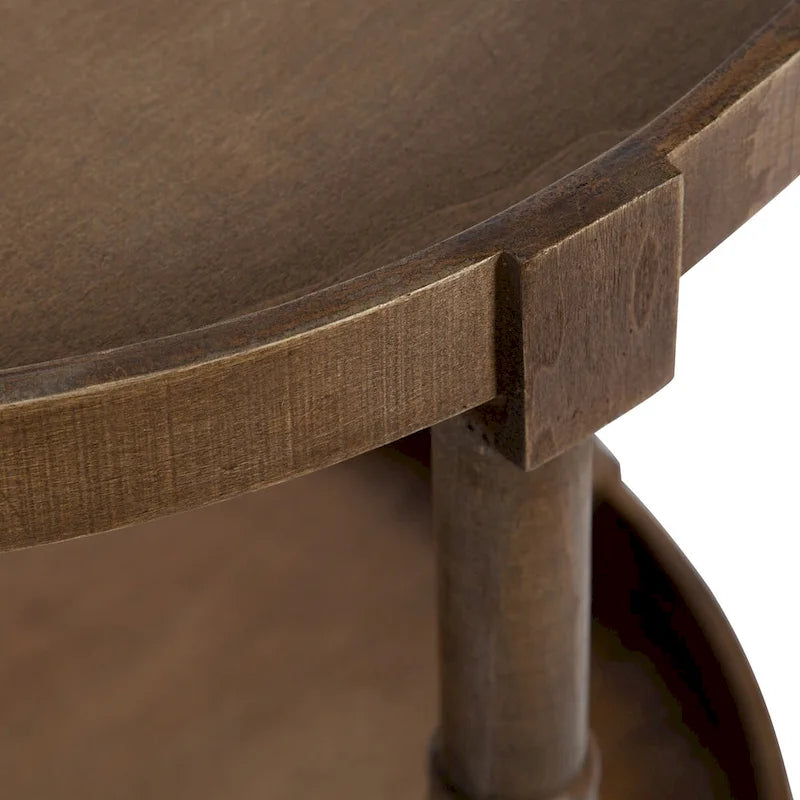 Table d'appoint ronde en bois