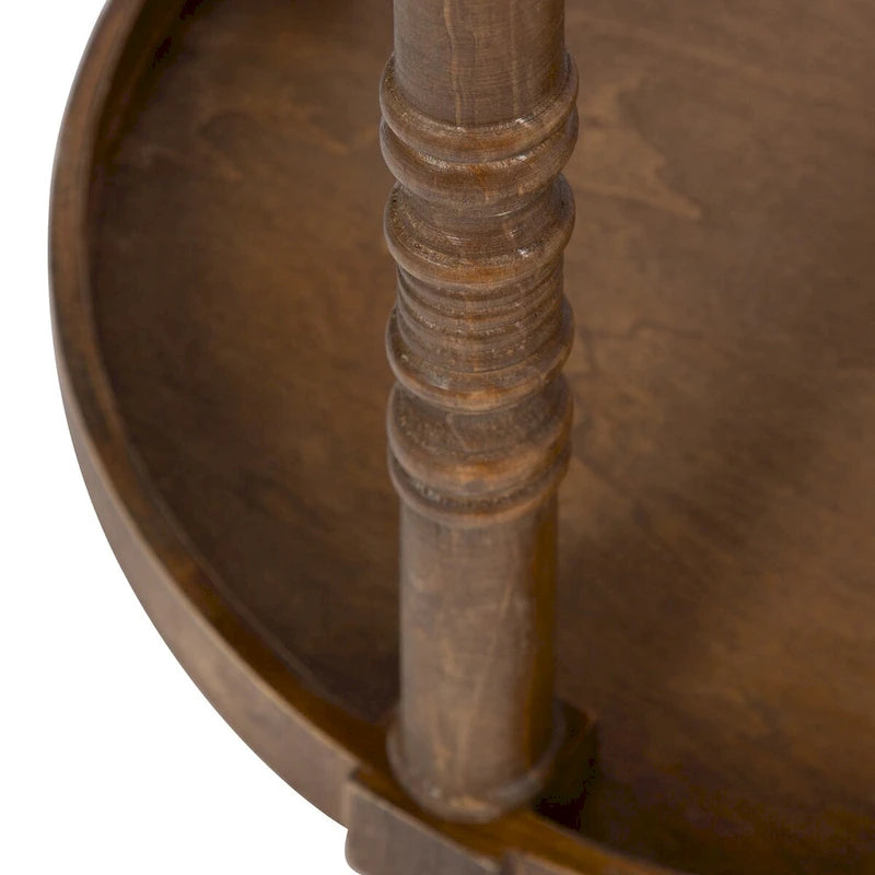 Table d'appoint ronde en bois
