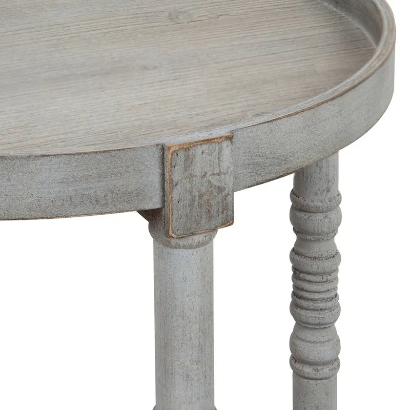 Table d'appoint ronde en bois