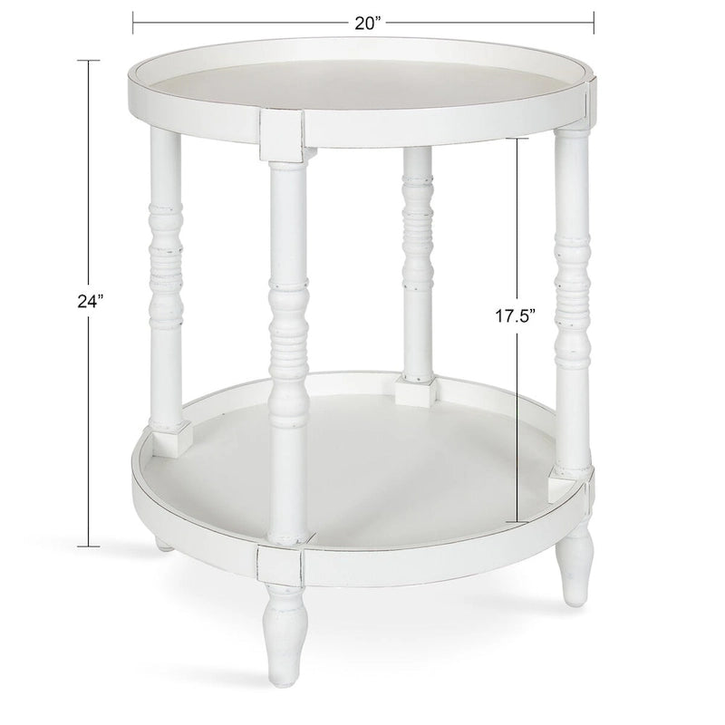 Table d'appoint ronde en bois