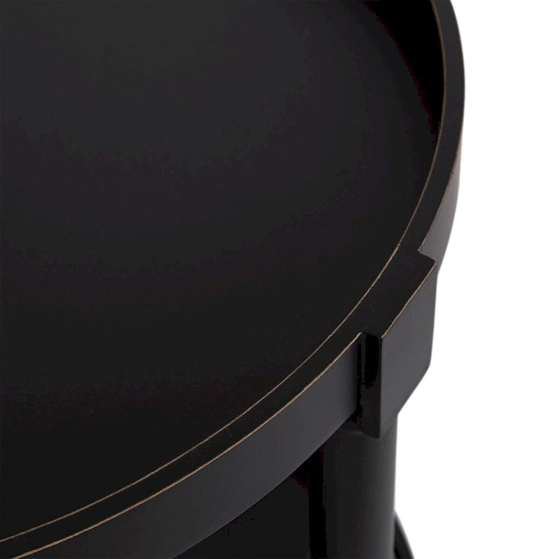 Table d'appoint ronde en bois
