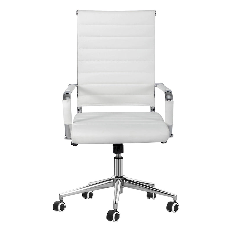 Chaise de bureau ergonomique en cuir PU, réglable en hauteur et pivotante