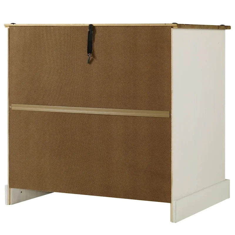 Buffet en bois et commode d'appoint Home and Office Furniture Model Series en blanc vieilli
