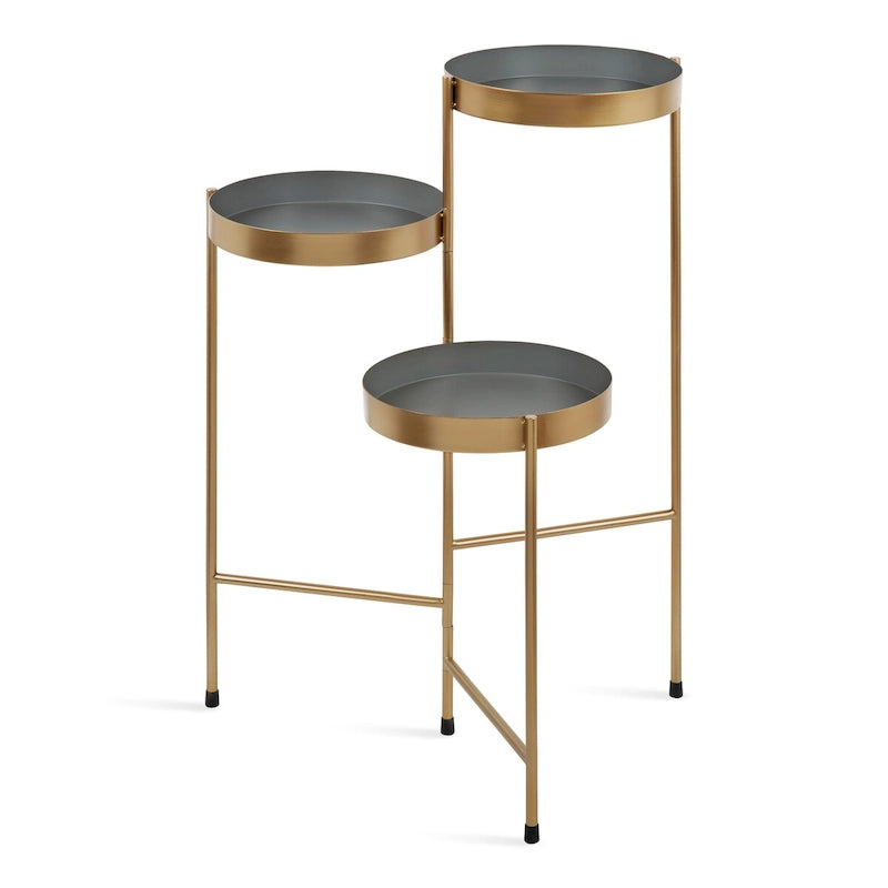 Support à plantes moderne à 3 niveaux - 16x21x30