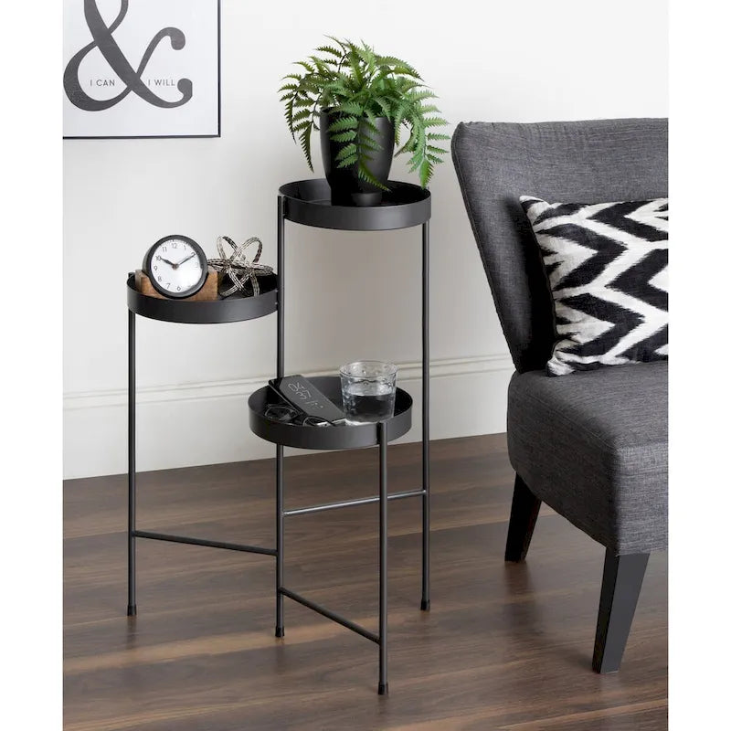Support à plantes moderne à 3 niveaux - 16x21x30