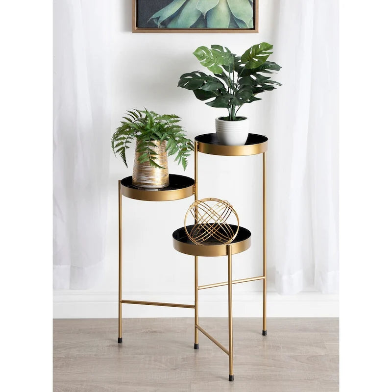 Support à plantes moderne à 3 niveaux - 16x21x30
