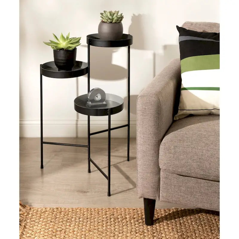 Support à plantes moderne à 3 niveaux - 16x21x30