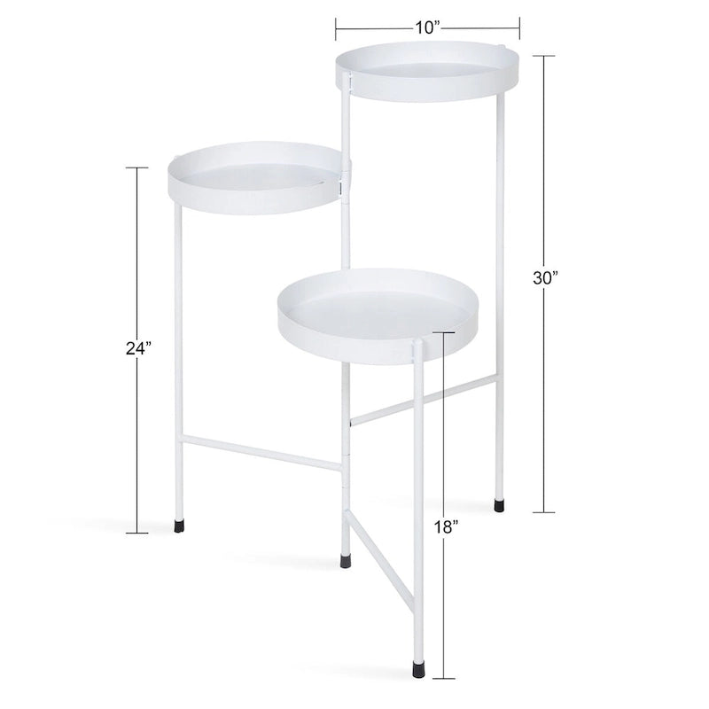 Support à plantes moderne à 3 niveaux - 16x21x30