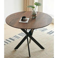 Table à manger du milieu du siècle avec plateau de table rond Table à manger à pied central